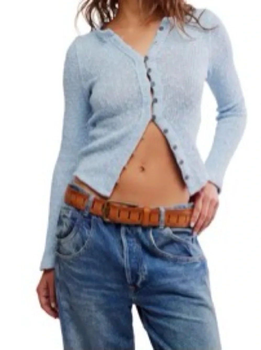 Like New Free People Its On Rib Cardigan